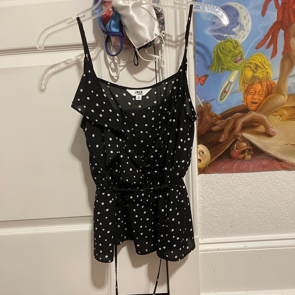 Polka dot blouse